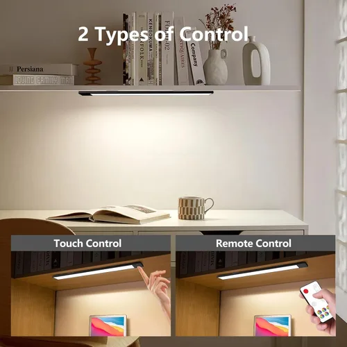 Miniatura 4 de Luces LED RGB para debajo del gabinete, luz LED RGB con cambio de color recargable, funciona con pilas, iluminación debajo de la encimera