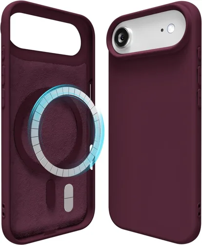 Miniatura 149 de oakxco Funda de silicona para iPhone 12 Pro Max, magnética, compatible con carga inalámbrica Magsafe, cubierta protectora de goma suave y delgada