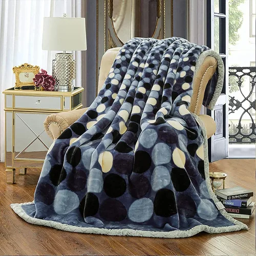 Miniatura 26 de LGYKUMEG Manta coreana con peso de 79 x 91 pulgadas, cálida manta de felpa de forro polar de invierno, súper suave y cálida, manta reversible de 2