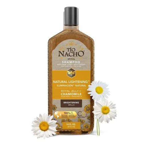 TIO NACHO Shampoo Aclarado natural con jalea real y manzanilla 14 onzas líquidas