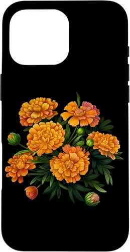 Miniatura 19 de Vintage Marigold Inspired Flower Case for iPhone 12 Pro Max