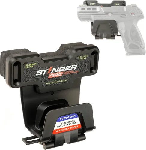 Stinger Magnetic Gun Mount Rack w/Trigger Guard Protection, Gun Holder Conceal in Car, Truck, Vehicle, Desks, Safes, Walls, Gun Magnet for Handgun