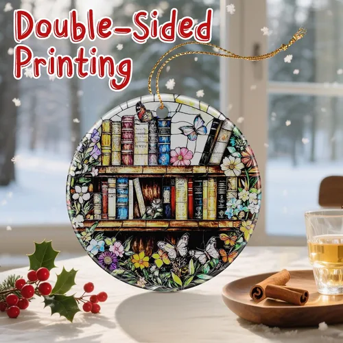 Miniatura 4 de Encantadores Adornos de Navidad Temáticos de Libros: Adornos para Árbol de Navidad y Decoración Festiva – Regalos y Ideas de Regalo Perfectas
