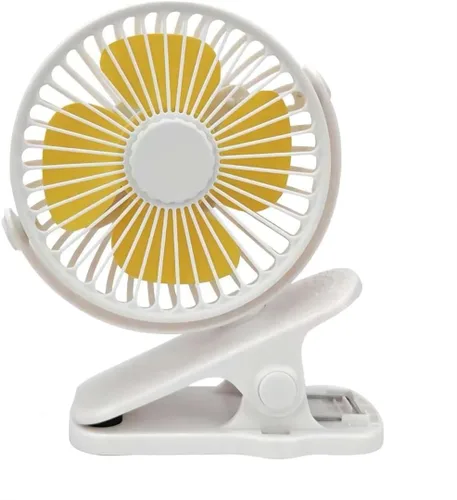 Miniatura 8 de Ventilador compacto con clip, 6 pulgadas - 5000 mAh recargable con batería para cochecito de bebé, personal al aire libre, asiento de automóvil