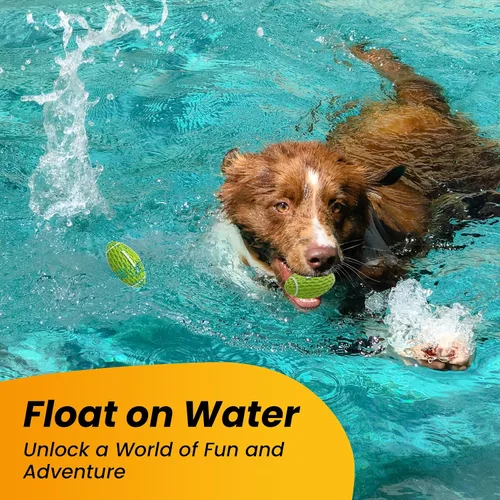 Miniatura 5 de Juguete Chirriante Pequeño para Perros, Pelota de Goma para Perros Masticadores Agresivos, Juguetes Flotantes para Cachorros al Aire Libre, Juguete