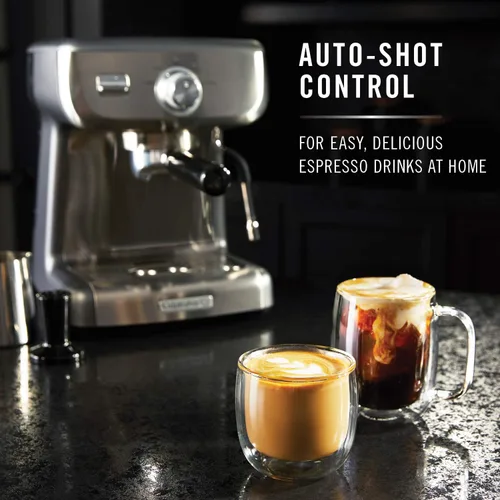 Miniatura 6 de Calphalon BVCLECMP1 Temp iQ - Máquina de café expreso con varita de vapor, acero inoxidable
