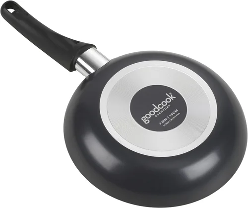 Miniatura 5 de GoodCook Everyday Sartén Antiadherente Pequeña para Saltear de 7.6 Pulgadas, Negro