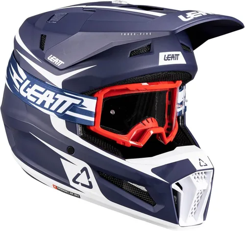 Leatt Casco compuesto Moto 3.5 con kit de gafas 3.5