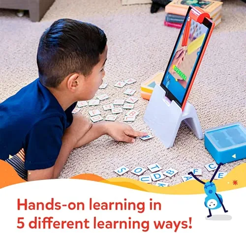 Miniatura 4 de Osmo - Kit de inicio Genius para tableta Fire, 5 juegos educativos de aprendizaje, edades de 6 a 10 años, ortografía, matemáticas y creatividad