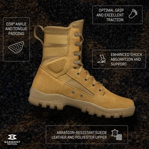 Miniatura 4 de GARMONT TACTICAL T8 Defense Military Combat Boots for Men and Women, Army, Air Force, AR670-1 Compliant Footwear, Suede Leather