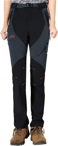 Miniatura 2 de Rdruko Pantalones de nieve para mujer, impermeables, aislados, con forro polar, térmico, para esquí, senderismo, snowboard