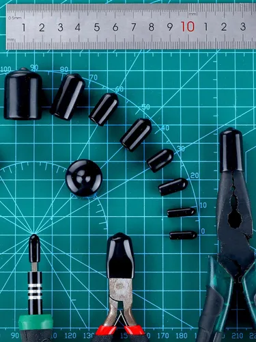 Miniatura 6 de 156 tapas de goma flexibles para pernos, tapas de rosca, protectores de rosca, tapas de vinilo, tapas de tornillo de goma en 9 tamaños de 2/25 a 4/5