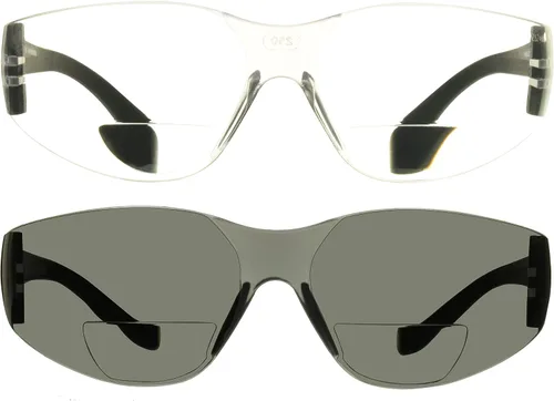 Miniatura 9 de proSPORT Lector bifocal clasificado de seguridad de las gafas de sol ANSI Z87 ligero sin montura deportivo al aire libre