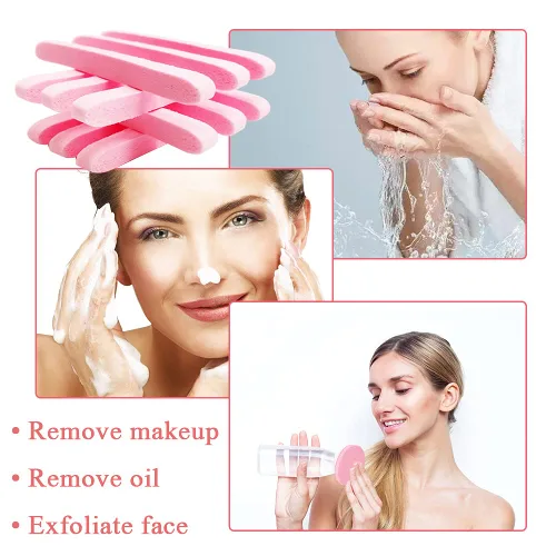 Miniatura 6 de 120 esponjas faciales comprimidas, esponja limpiadora facial, almohadillas de esponja para eliminación de maquillaje, esponja redonda exfoliante