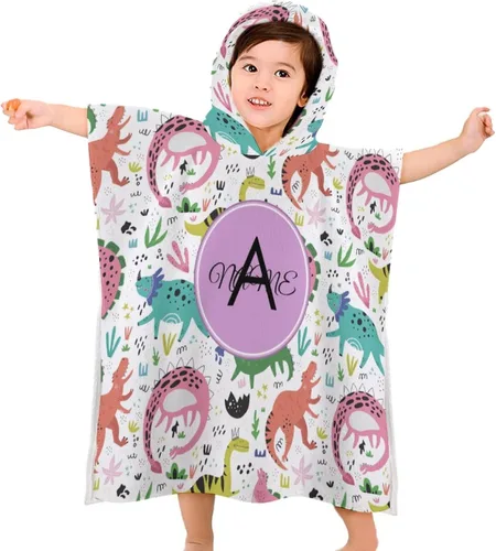 Miniatura 20 de Toalla personalizada con capucha para niños y niñas, con dibujos animados, tren de coche, personalizable, añade tu nombre, toalla de playa Tren