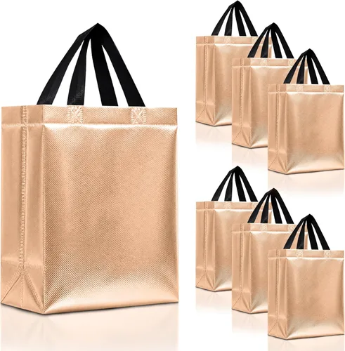 Miniatura 27 de Nush Nush Bolsas de regalo de color azul aguamarina de gran tamaño – Juego de 30 bolsas de regalo azul claro brillante con asas a granel – Bolsa