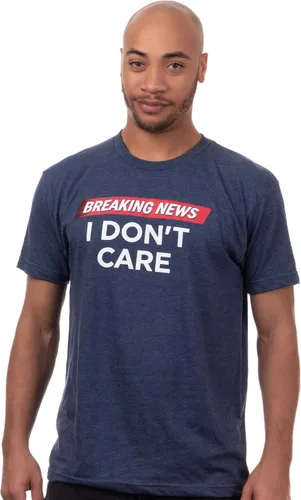 Miniatura 2 de Breaking News I Don't Care Divertida camiseta con gráficos sarcasmo humor sarcasmo para hombres y mujeres