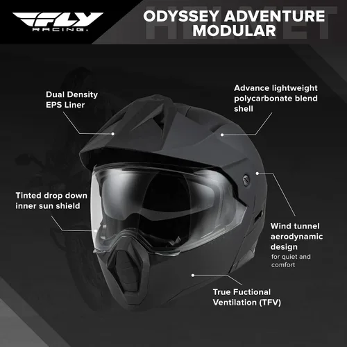 Miniatura 7 de FLY Racing Odyssey Adventure Modular Helmet