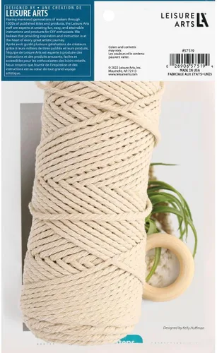 Miniatura 6 de LEISURE ARTS Kit de macramé para plantas, kits de macramé para adultos principiantes, kit de colgador de plantas, kit para principiantes, kit