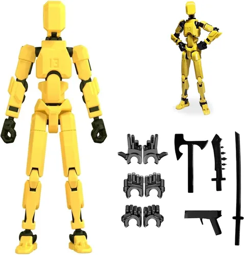Miniatura 12 de Dumwick Juego de figuras de acción de Titan 13, figuras de acción de robot Titan 13 impresas en 3D multiarticuladas móviles, figuras de acción Nova