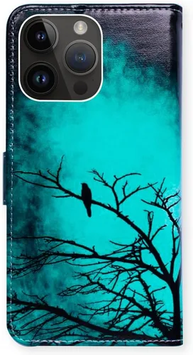Miniatura 7 de Bcov Funda para iPhone 15 Pro Max, funda de piel con tapa y soporte para tarjeta y soporte para iPhone 15 Pro Max