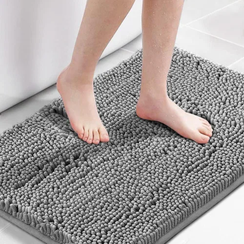 Miniatura 11 de H.VERSAILTEX Alfombra de Baño Alfombra de Baño Alfombras de Baño para Baño Antideslizante Alfombras de Baño Extra Gruesa de Chenilla Alfombra 17" x