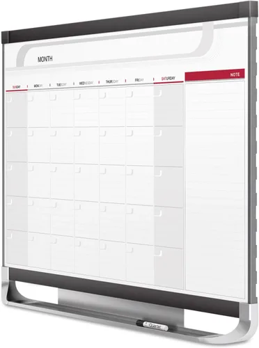 Miniatura 3 de Quartet Prestige 2. Pizarra magnética de calendario mensual, superficie borrable. 3 x 2