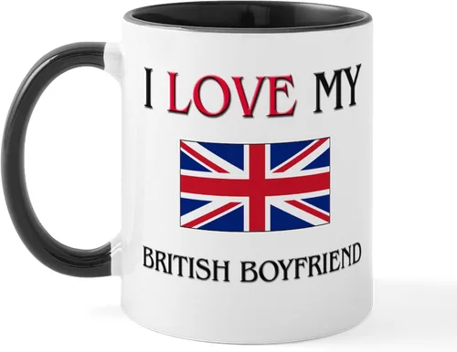 Miniatura 85 de CafePress Born American, British By Hea Taza de café de cerámica de 11 oz (11.0 fl oz)