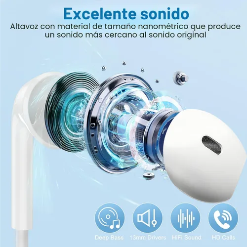 Miniatura 3 de Auriculares USB C para iPhone 17/16/15, auriculares tipo C con micrófono y control remoto, cancelación de ruido para iPhone 17 16 15 Pro Max Plus