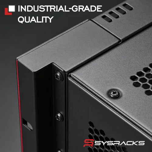 Miniatura 9 de Rack de servidor de laboratorio doméstico de montaje en pared 9U – Gabinete de red de bloqueo de 19 pulgadas, enrutador profundo de 18 pulgadas