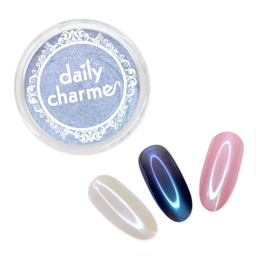 Miniatura 6 de Daily Charme Stardust Polvo cromado (amatista) 0.04 oz, polvo cromado iridiscente con efecto holográfico para uñas, manicura vibrante para el hogar