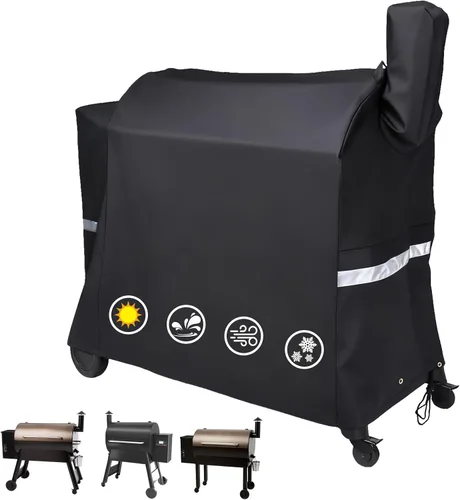 Miniatura 10 de Cubierta de parrilla Utheer para ahumador vertical de gas Pit Boss 3-Serie, cubierta impermeable anti-UV de 600D de longitud completa y resistente