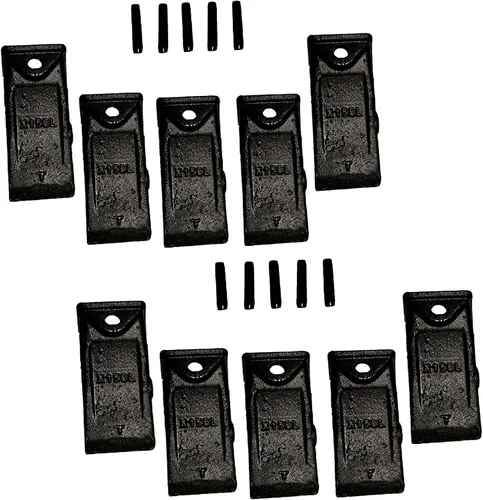 Miniatura 10 de Retroexcavadora X156 5Pk Minicargadora Mini excavadora estándar Dientes de cucharón con pasadores para mini excavadora Dientes de cucharón corto