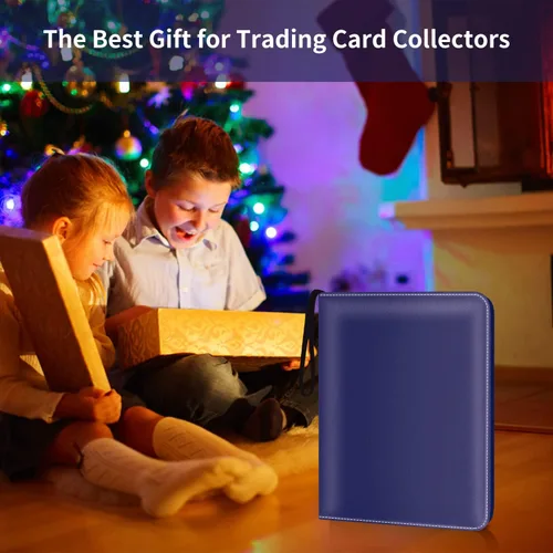 Miniatura 6 de Carpeta de álbum de 900 bolsillos para tarjetas de intercambio, carpeta para tarjetas de béisbol con fundas, álbum coleccionable para tarjetas