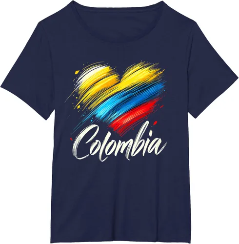 Miniatura 15 de Camiseta de orgullo colombiano con corazón de la bandera de Colombia