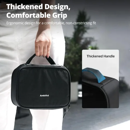 Miniatura 6 de AMBITFUL Bolsa de transporte Zoom P7 S para equipos de fotografía con gran capacidad, estuche de almacenamiento multifuncional para mini dron