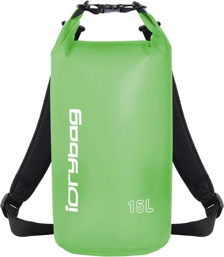 Miniatura 10 de IDRYBAG Bolsa seca transparente impermeable 2L/5L/10L/15L/20L, pequeña bolsa impermeable para kayak