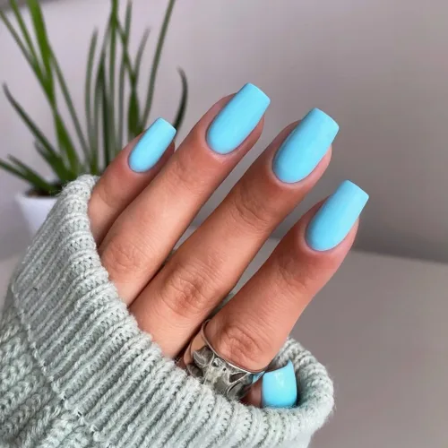 Miniatura 24 de KQueenest 30 PIEZAS Uñas Postizas Vino Rojo Oscuro, Uñas Cortas y Medianas Cuadradas, Uñas Acrílicas Burgundía, Uñas Postizas de Color Sólido, Uñas