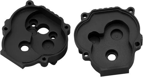 Miniatura 2 de INJORA Carcasa de transmisión con rodamientos Carcasa de caja de cambios de aluminio CNC para 1/18 RC Crawler TRX4M Upgrade(Negro)