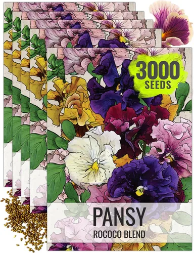 Miniatura 17 de Seed Needs Johnny Jump Up Semillas para plantar violas, reliquia y flores polinizadas abiertas para plantar un jardín de mariposas lleno de flores