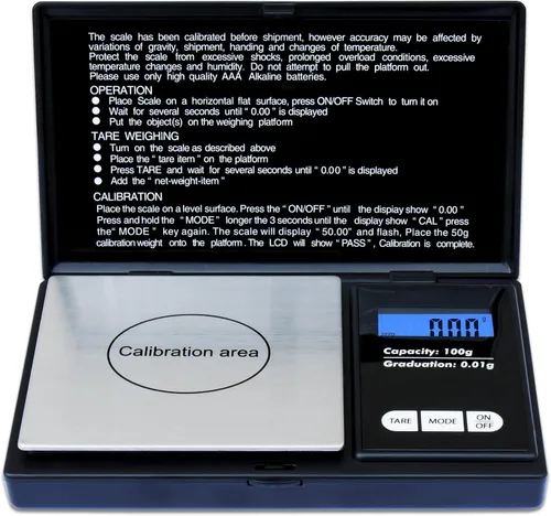 Miniatura 3 de Weighmax Classic 3805 Series - Báscula digital de bolsillo, 100 x 0.00 oz, color negro