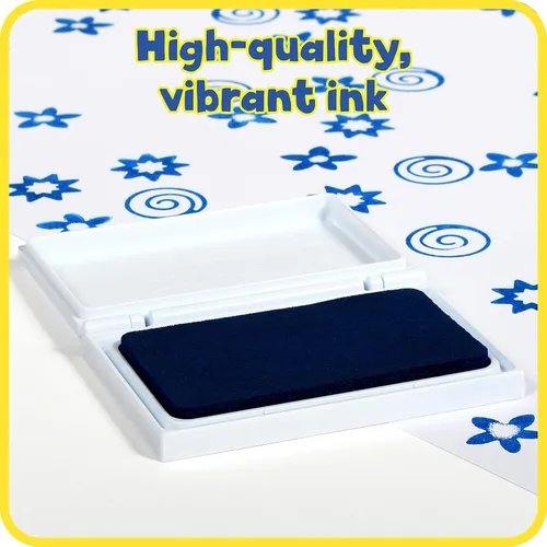 Miniatura 4 de READY 2 LEARN Almohadilla de sello perfumada para niños, arándano, azul, lavable, no tóxica, para sellos, resistente a la decoloración, para decorar