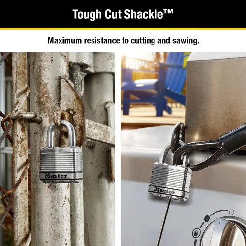 Miniatura 3 de Master Lock M5XD Magnum - Candado resistente con llave, 1 paquete