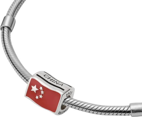 Miniatura 40 de Bolenvi Banderas Travel Country, dijes para el día de la madre, plata de ley 925 para pandora y pulseras o collares similares, joyería para mujeres