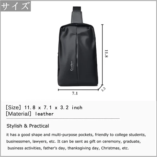 Miniatura 7 de FSD.WG Bandoleras cruzadas para hombres, mochila de viaje, senderismo, bolsa de pecho