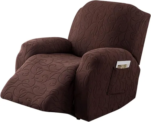 Miniatura 10 de Fundas para Sofá Reclinable Seccional Funda de Sofá para Sofá Reclinable de 3 Asientos, 5 Piezas Funda Elástica para Sofá de 3 Cojines Reclinable