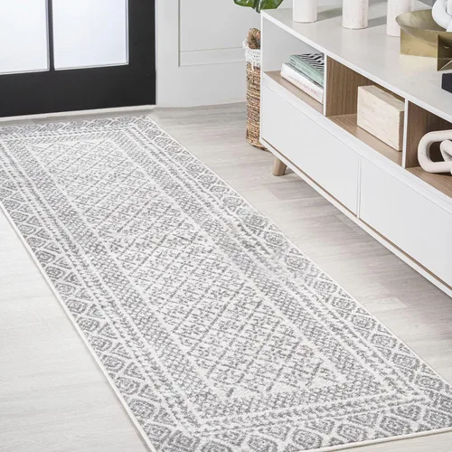 JONATHAN Y MOH107A-28 Athens - Alfombra moderna geométrica bohemia para interiores, bohemio, casual, clásica, fácil de limpiar, dormitorio, cocina,