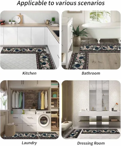 Miniatura 6 de Tapete de baño de Halloween para bañera, antideslizante, de secado rápido y absorbente, de tierra de diatomeas, tapete de cocina, tapete de cocina