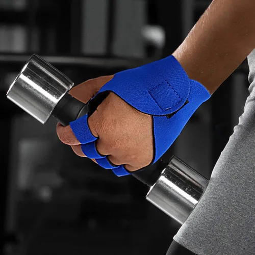 Miniatura 7 de Guantes de neopreno acolchados para levantamiento de pesas, guantes ventilados para seguimiento de ciclismo, deportes con protección completa