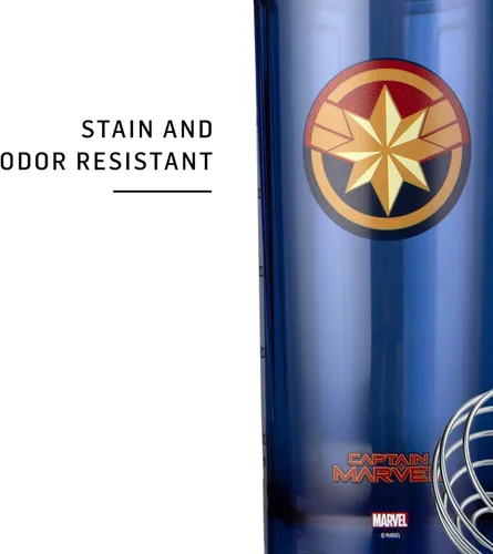 Miniatura 6 de BlenderBottle - Botella agitadora Pro Series Marvel perfecta para batidos de proteínas y preentrenamiento, 28 onzas, Capitán Marvel